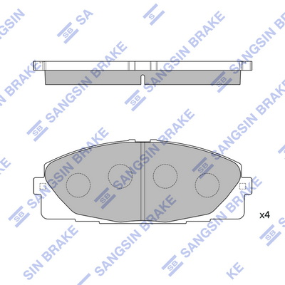 Комплект тормозных колодок, дисковый тормоз   SP1376   Hi-Q