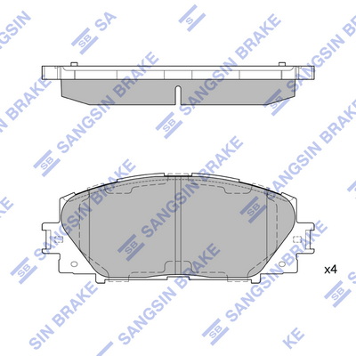 Комплект тормозных колодок, дисковый тормоз   SP1377A   Hi-Q