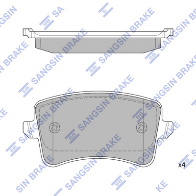 Комплект тормозных колодок, дисковый тормоз   SP2146   Hi-Q