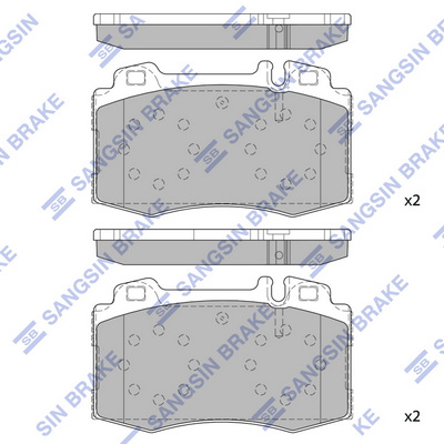 Комплект тормозных колодок, дисковый тормоз   SP2193   Hi-Q