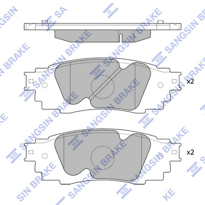 Комплект тормозных колодок, дисковый тормоз   SP4091   Hi-Q