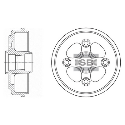 Гальмівний барабан   SD3011   Hi-Q