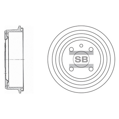 Гальмівний барабан   SD3034   Hi-Q