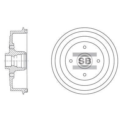 Гальмівний барабан   SD3036   Hi-Q