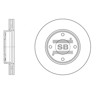 Тормозной диск   SD1016   Hi-Q