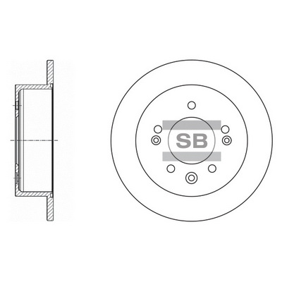 Тормозной диск   SD1020   Hi-Q