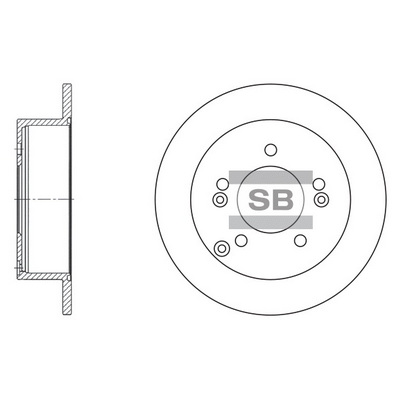 Тормозной диск   SD1024   Hi-Q