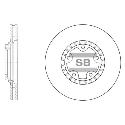 Тормозной диск   SD1030   Hi-Q