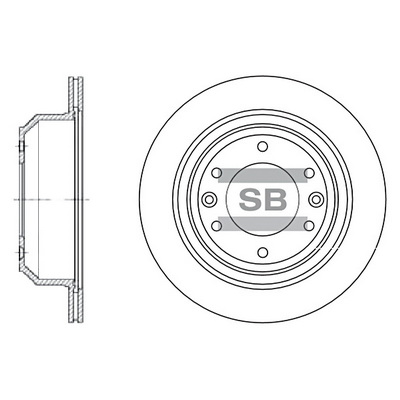 Тормозной диск   SD1032   Hi-Q