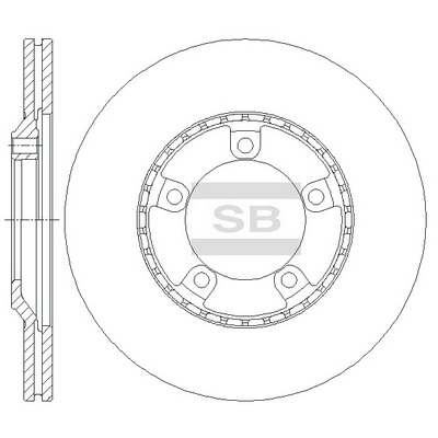Тормозной диск   SD1034   Hi-Q