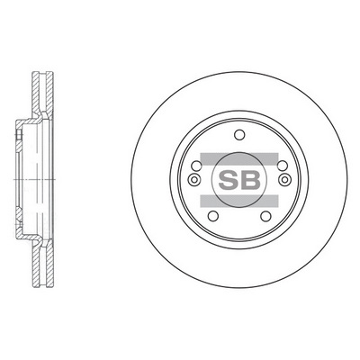 Тормозной диск   SD1040   Hi-Q