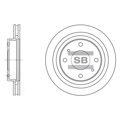 Тормозной диск   SD1045   Hi-Q