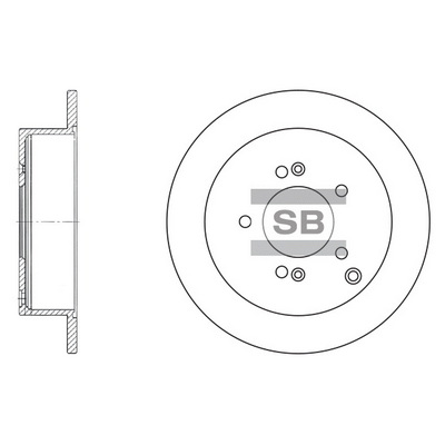 Гальмівний диск   SD1052   Hi-Q