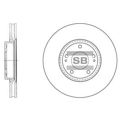 Тормозной диск   SD1069   Hi-Q