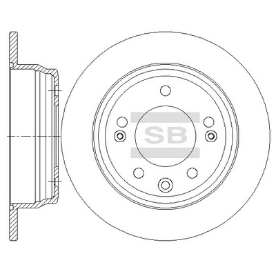Тормозной диск   SD1081   Hi-Q