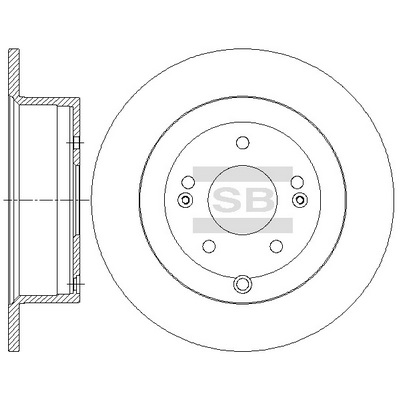 Тормозной диск   SD1082   Hi-Q