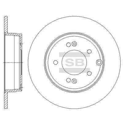 Тормозной диск   SD1099   Hi-Q