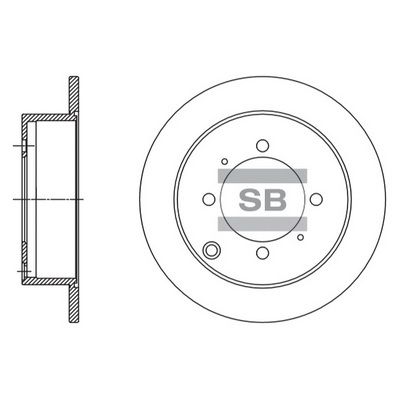 Гальмівний диск   SD1138   Hi-Q