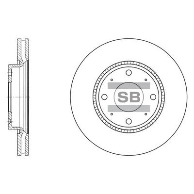 Гальмівний диск   SD2029   Hi-Q