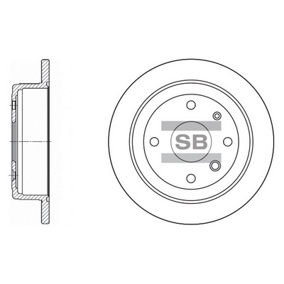 Тормозной диск   SD3008   Hi-Q