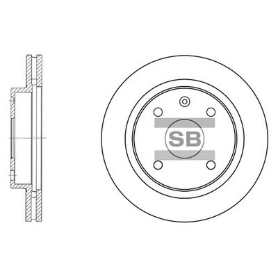 Гальмівний диск   SD3009   Hi-Q