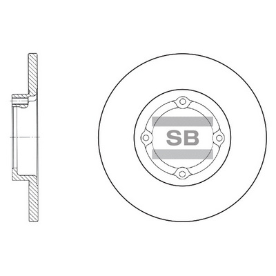 Тормозной диск   SD3010   Hi-Q