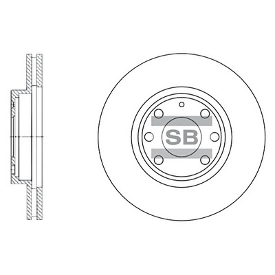 Гальмівний диск   SD3012   Hi-Q