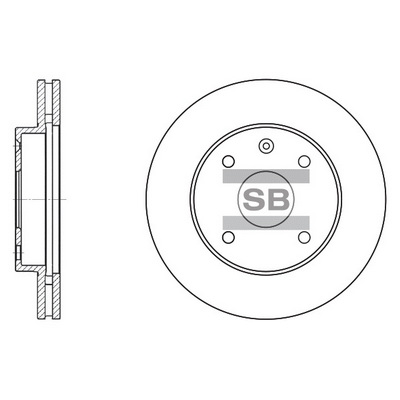 Гальмівний диск   SD3017   Hi-Q