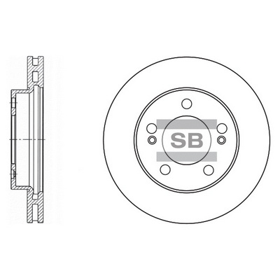 Тормозной диск   SD3024   Hi-Q