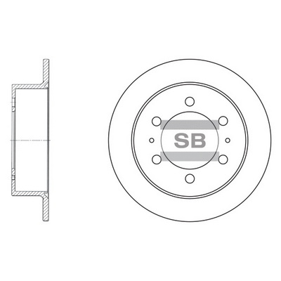 Гальмівний диск   SD3026   Hi-Q