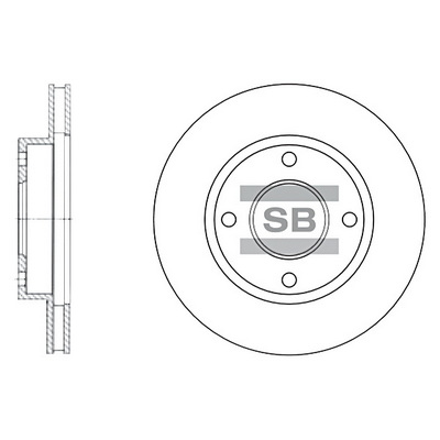 Тормозной диск   SD3027   Hi-Q