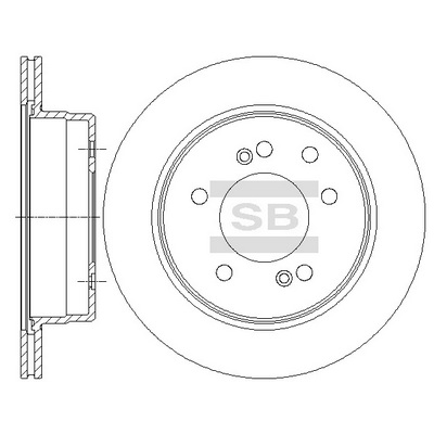 Тормозной диск   SD3043   Hi-Q