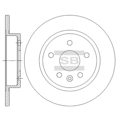 Тормозной диск   SD3044   Hi-Q