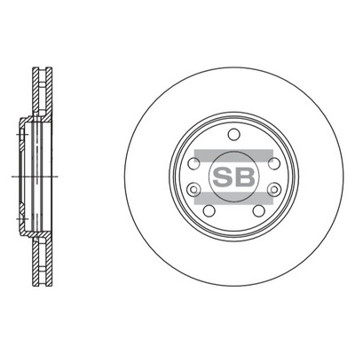 Тормозной диск   SD3057   Hi-Q