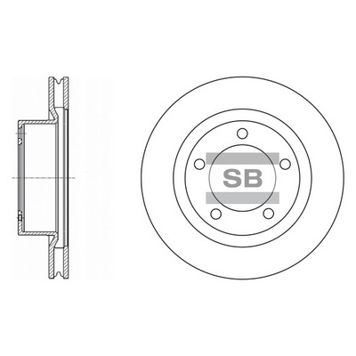 Тормозной диск   SD4017   Hi-Q