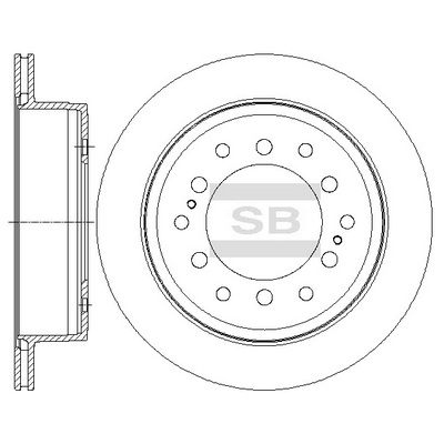 Тормозной диск   SD4027   Hi-Q