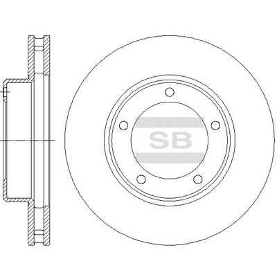 Гальмівний диск   SD4037   Hi-Q