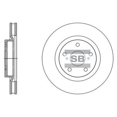 Тормозной диск   SD4082   Hi-Q