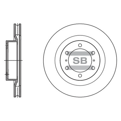 Тормозной диск   SD4090   Hi-Q