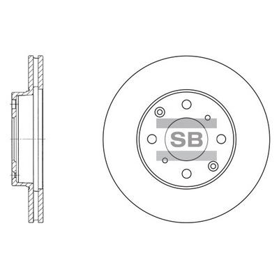 Тормозной диск   SD4104   Hi-Q