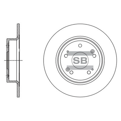 Гальмівний диск   SD4111   Hi-Q