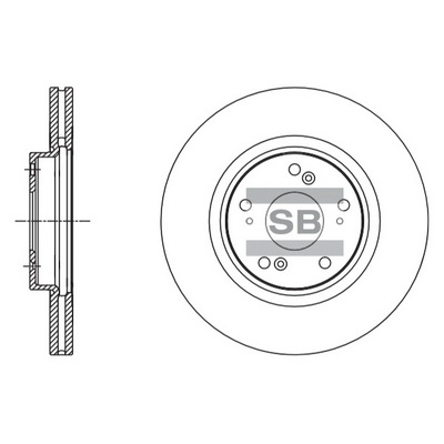 Гальмівний диск   SD4112   Hi-Q