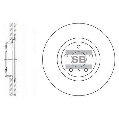Тормозной диск   SD4204   Hi-Q