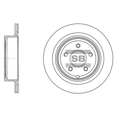 Гальмівний диск   SD4209   Hi-Q