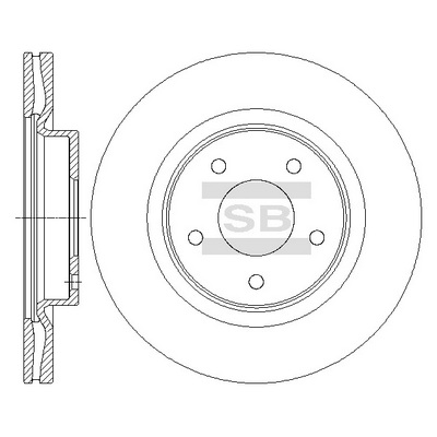 Гальмівний диск   SD4223   Hi-Q