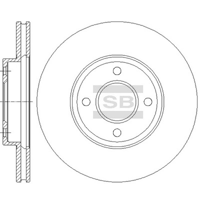 Тормозной диск   SD4235   Hi-Q