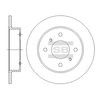 Тормозной диск   SD4236   Hi-Q