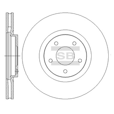 Гальмівний диск   SD4239   Hi-Q