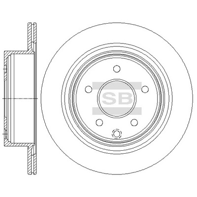 Гальмівний диск   SD4241   Hi-Q