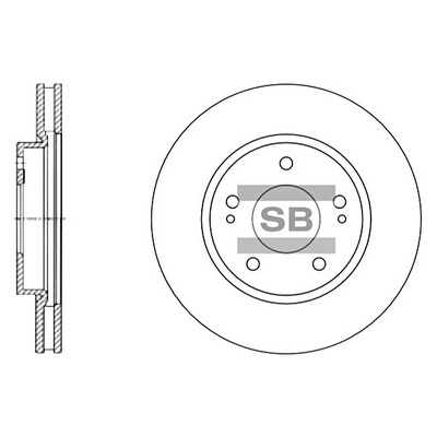 Гальмівний диск   SD4308   Hi-Q